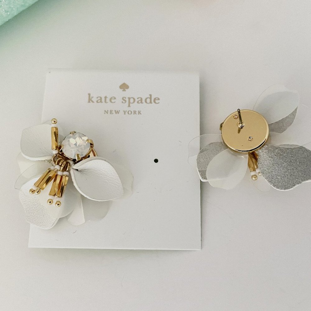 Kate Spade vibrant life leather statement Earrings firm price - Picture 8 of 8